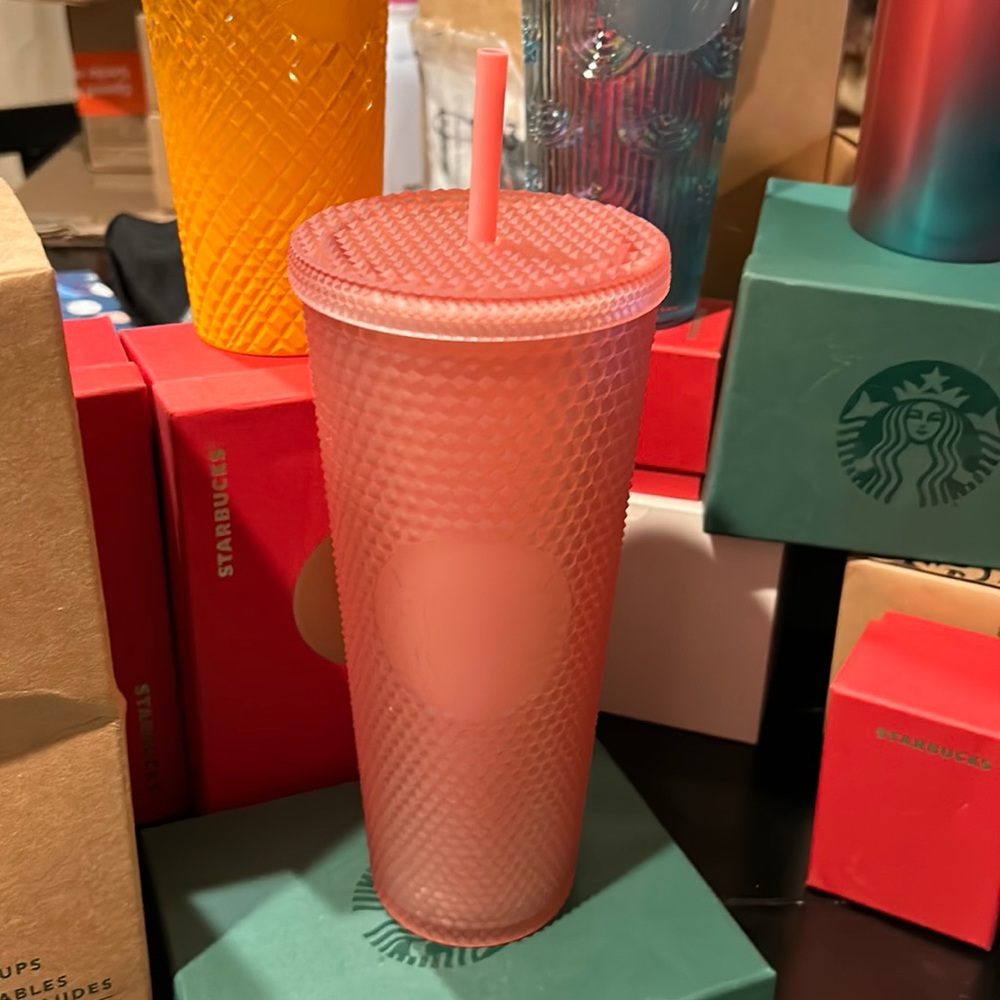 Pink studded tumbler